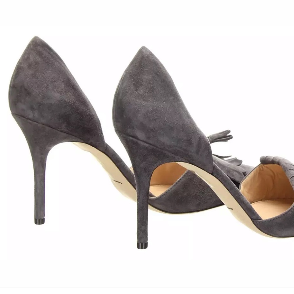 J Crew Elsie Fringe Suede D Orsay NEW - Picture 5 of 6